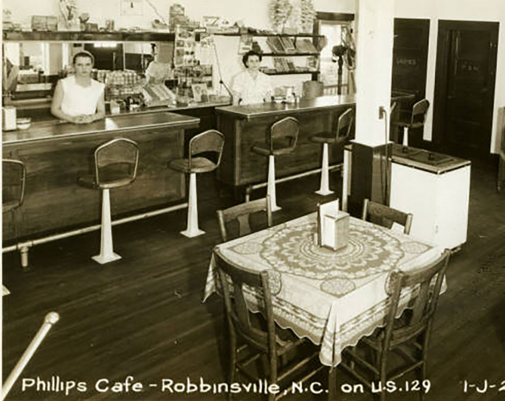 Phillips Cafe in Robbinsville circa 1950.