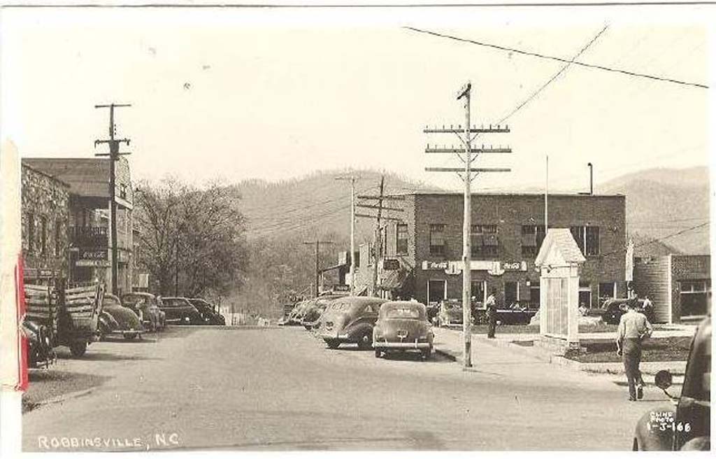 Main Street Robbinsville, NC circa 1950.